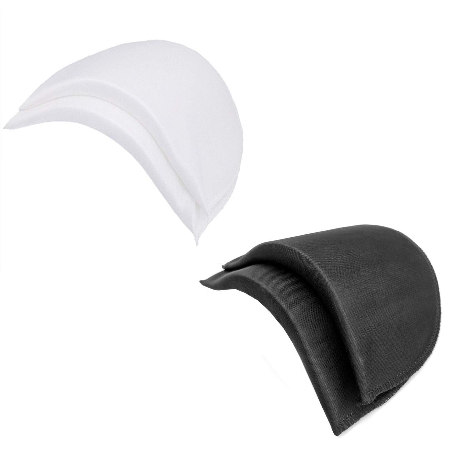 YEQIN (TM 2 Pair Soft Foam Padded Shoulder Pad for Blazer Clothes Sewing Accessories Craft DIY (2 Pcs White + 2 Pcs Black)