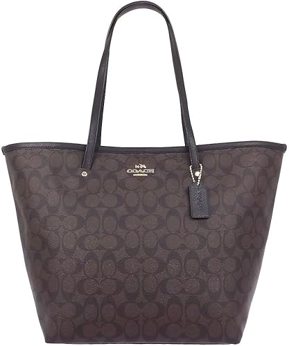 Amazon コーチ Coach バッグ トートバッグ F ブラウン ブラック Imaa8 シグネチャー バッグ レディース アウトレット品 並行輸入品 Coach コーチ トートバッグ