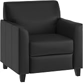 Flash Furniture Hercules LeatherSoft Chair, Black | Clean Line-Stitched, Durable Construction, Commercial Use