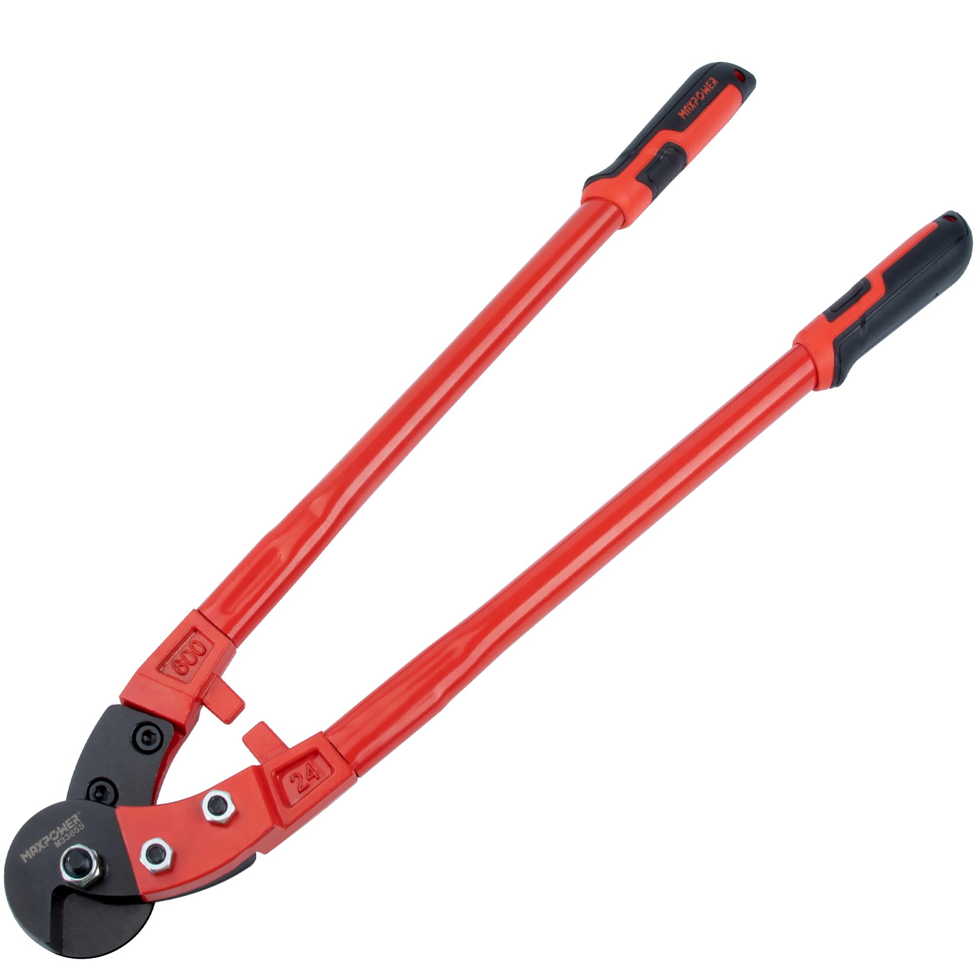 MAXPOWER Wire Cutters, 24-Inch Heavy Duty Wire Rope Cutter, Heavy Duty Industrial Strength Cable Cutter for Hard Wire Ropes, Stainless Steel Wires