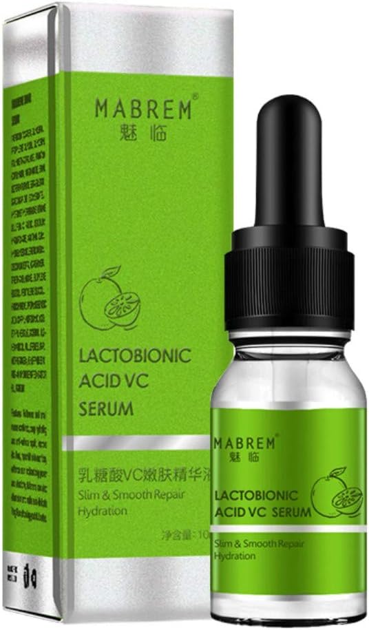 Overstep Lactobionic Acid Vc Serum Hydrating Control Oil Remove Blackheads Shrinking Pores Face Essential Liquid