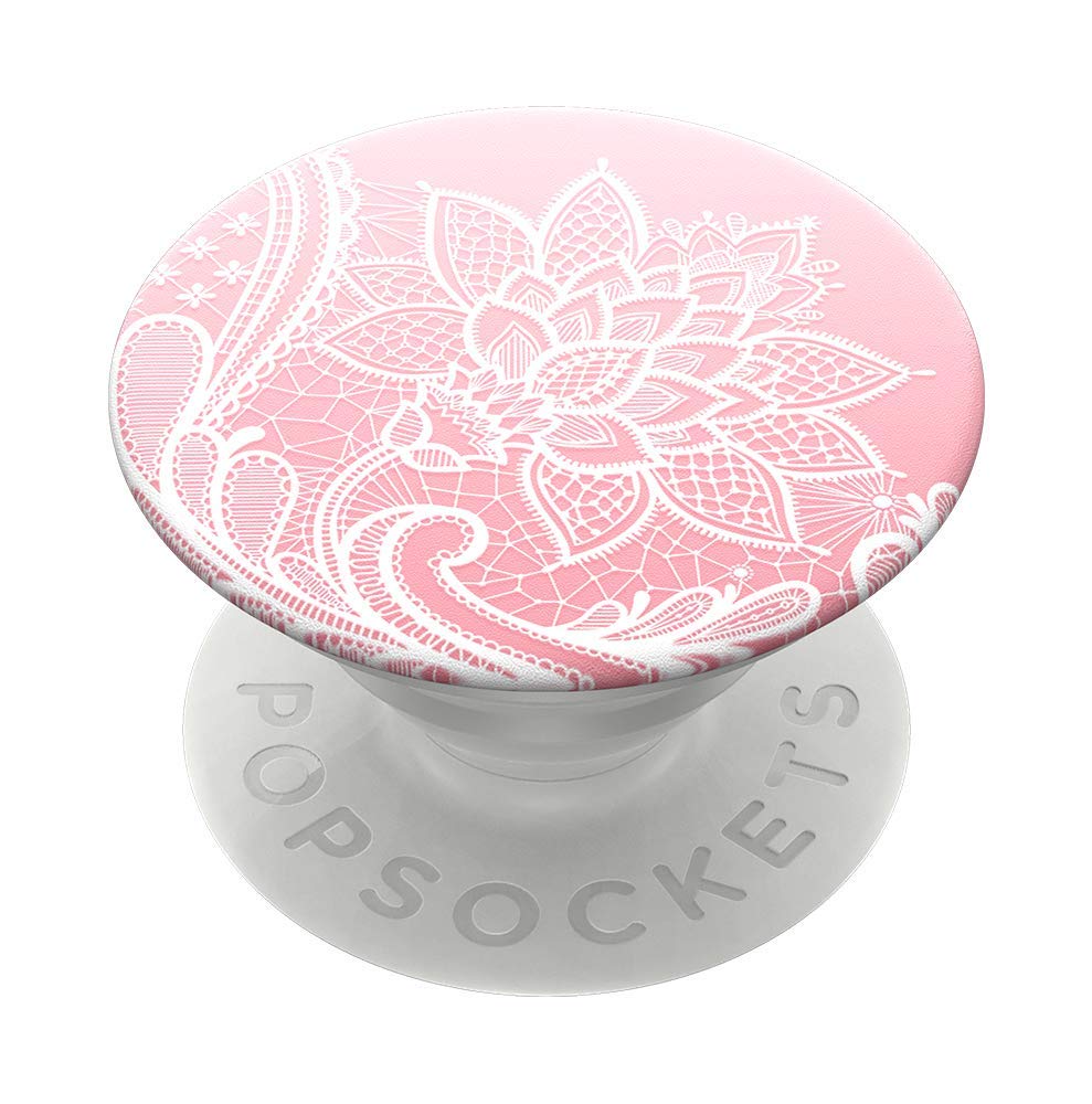 PopSocketsPopGrip Expanding Stand and Grip with a Swappable Top for Phones & Tablets - French Lace