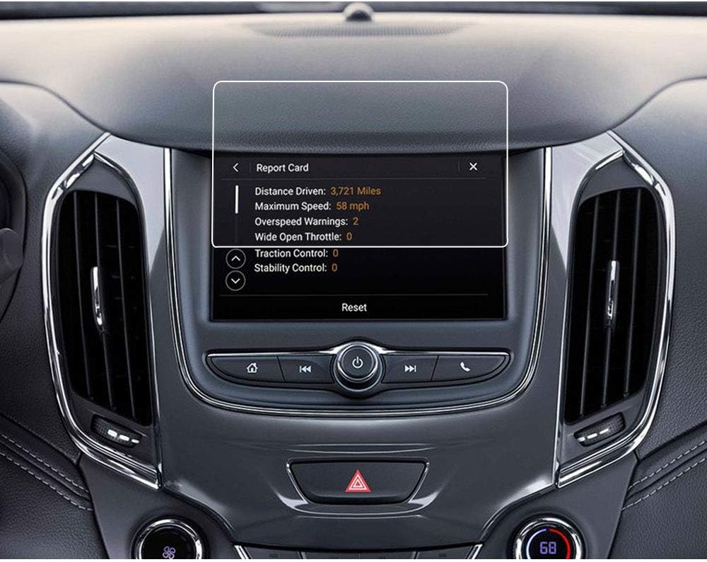 BUENNUS 7 Inch Navigation Touch Screen Protector for Chevy Cruze Hatchback/Sedan L LS LT Premier Diesel 2016-2019,for Chevrolet Trax FWD/AWD LS LT Premier 2017-2019 Tempered Glass Protective Film