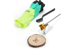 AIMOADO Branding Iron, 1 1/2" Wood Branding Iron for Woodworking Leather Hats, BBQ Steak Bread Logo Branding Iron for Food