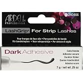 Ardell Lashgrip Lash Adhesive for Strip Lashes and Lash Clusters - Dark Tone, Waterproof, Easy Application, Long-Lasting Hold Lash Glue, 7g/0.25oz
