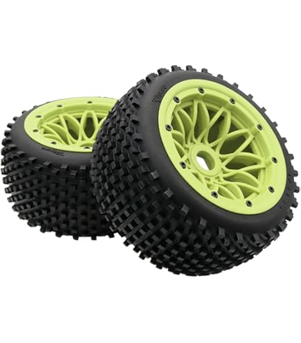 thumbnail interactive-video image 1 of Knobby Digger Tires For 1/5 Scale RC Cars - Front & Rear Set For HPI Baja, Losi 5ive T, DBXL 1 of 13