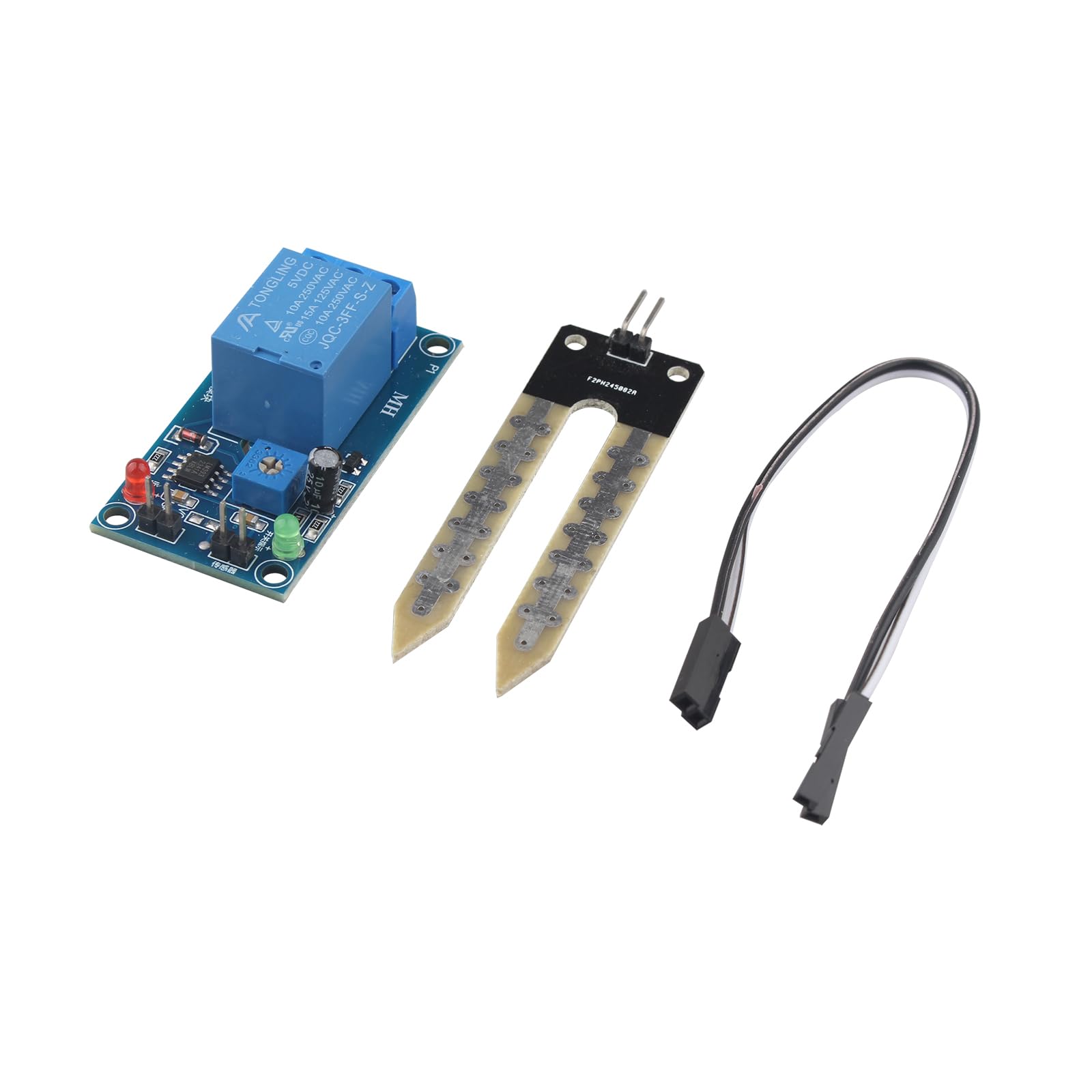 HALJIA Soil Moisture Detection Relay Control Module Soil Humidity Sensor Module Automatically Watering