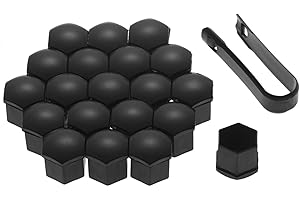 Mtsooning 21PCS Wheel Nut Covers Bolt Caps, 19mm/0.75" Vinyl Lug Bolt Cover, Auto Hub Screw Protection Anti-Theft Cap with Re