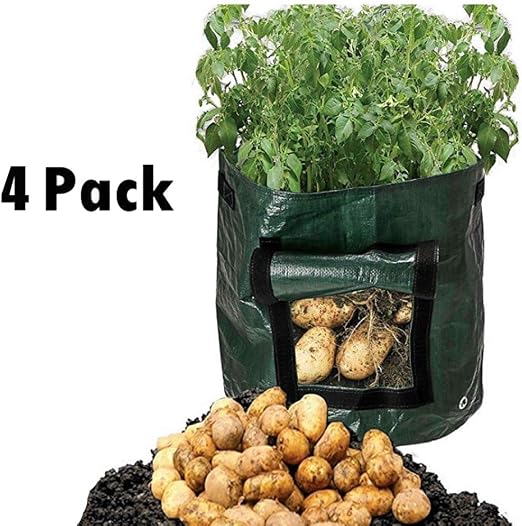 Bolsas de cultivo de 7 galones con asas solares para jardín ...