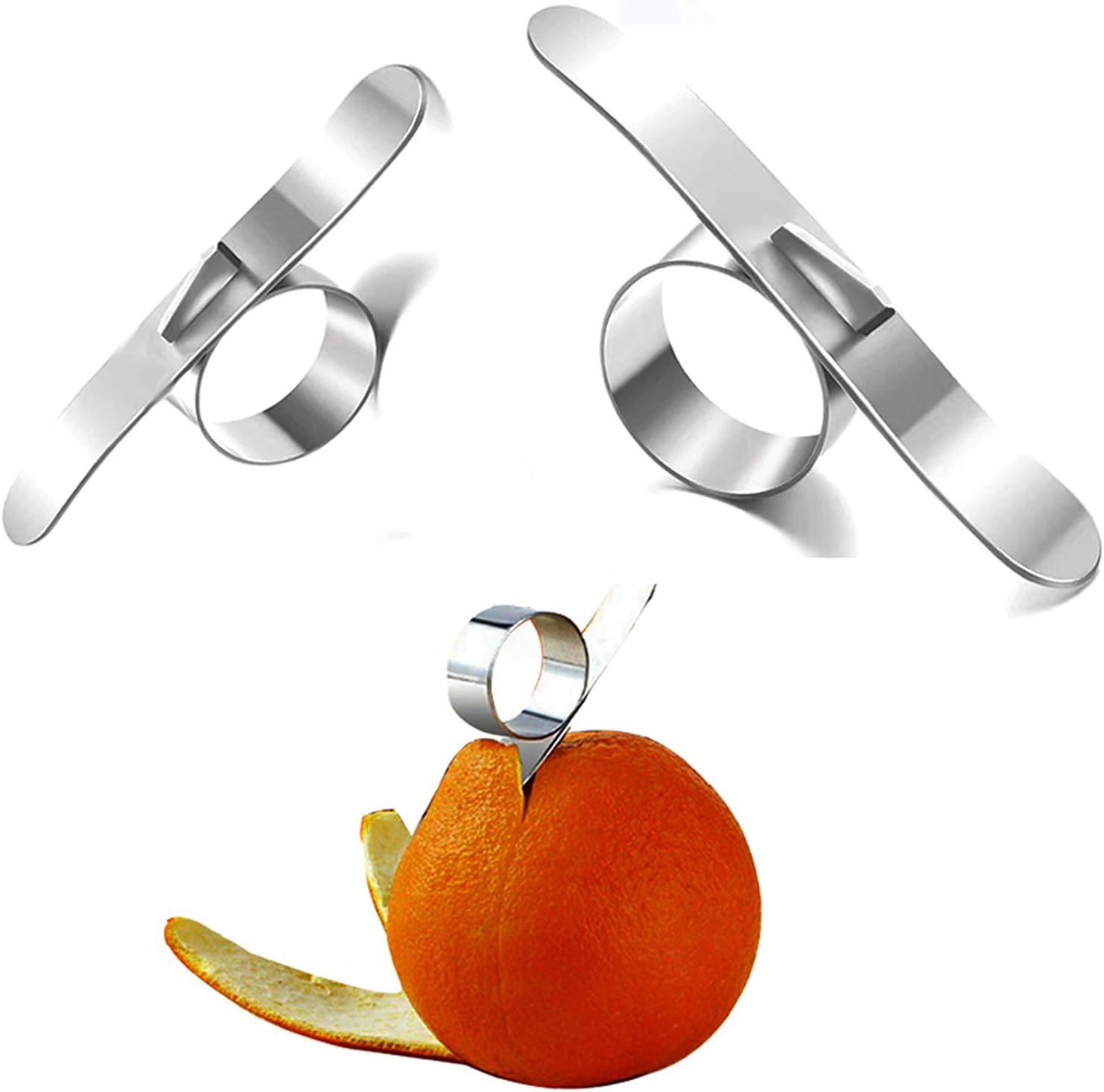 HAILIDA Stainless Steel Orange Peeler Citrus Peeler Fruit Peeler for