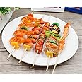 Zzooi 5pcs Artificial Lifelike Kabob Skewers Fake Kebab Skewers Props for Home Grill House Decoration