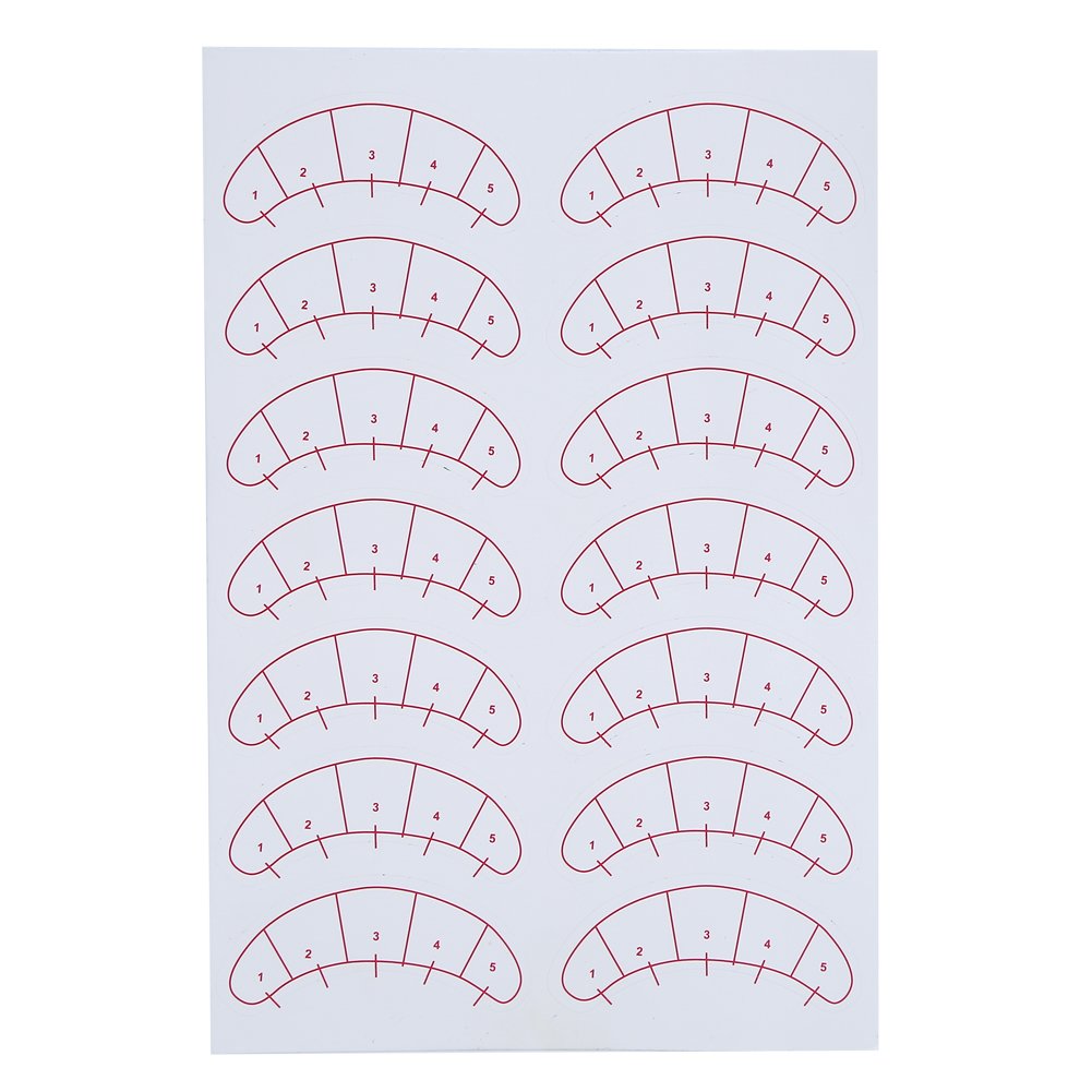 Practical Eyelash Mapping Stickers, 3D Eye Pads Patch, Eyelash Extension Professionals for Isolating Fluctuation Eyelash Beginner