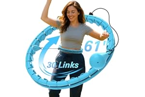 JKSHMYT Infinity Weighted Hula Exercise Hoop, for Adults Women Weight Loss Plus Size, 26/30 Detachable Links
