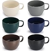 ReaNea Coffee Mugs Set of 6, Coffee Cups 12oz, Durable Light Weight Plastic Mugs for Home, Outdoor, Picnic, Camping, Idea Birthday Gift