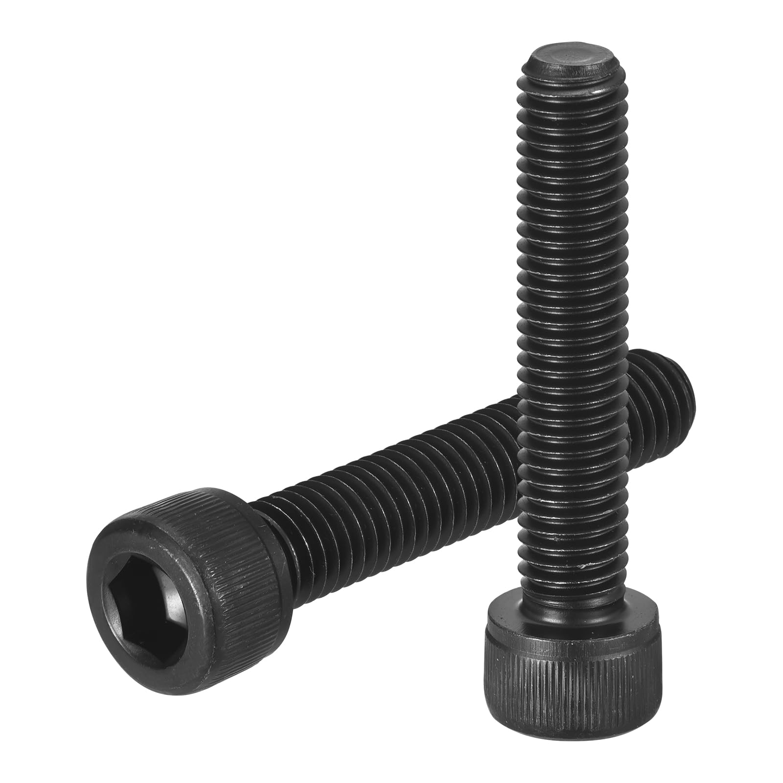 uxcell Hex Socket Bolts (M10-1.5x50), Grade 12.9 Carbon Steel Hex Socket Drive Screws, Black, 8 Pcs โ image 1