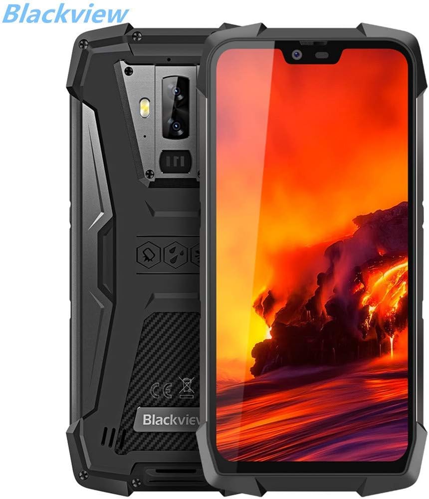 Blackview BV9700 PRO,Android 9.0 4G Smartphone 5.84" 19:9 FHD+ Display,Helio P70 6GB+128GB,4380mAh Battery,IP68/IP69K Waterproof/Dustproof,Dual Camera,NFC,Face ID (9700pro+Night Vision)