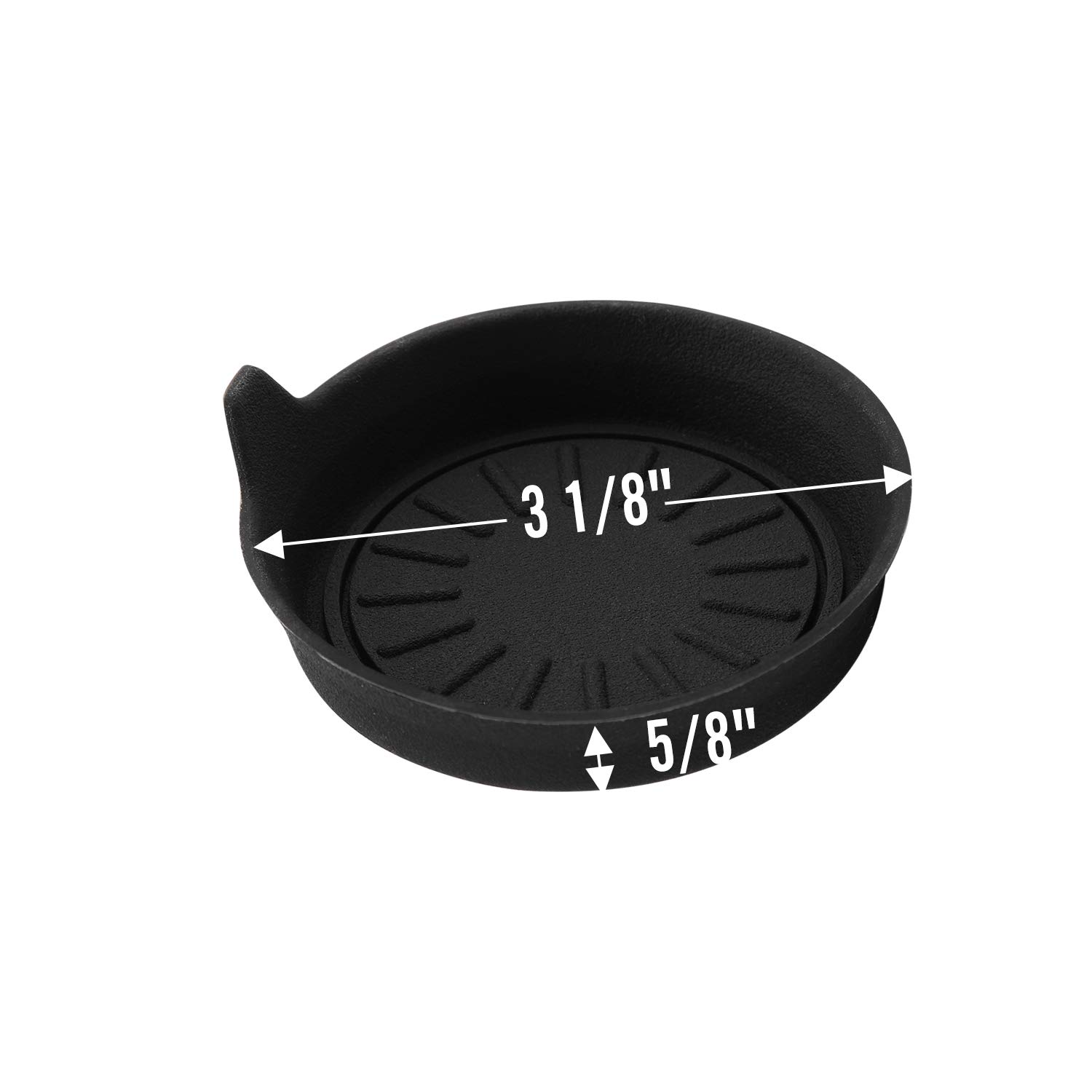 Seven Sparta Car Cup Holder Coasters, Silicone Coasters for Cup Holders, Universal Vehicle Cup Holder Coasters, Set of 4 Pack, 3-1/8\