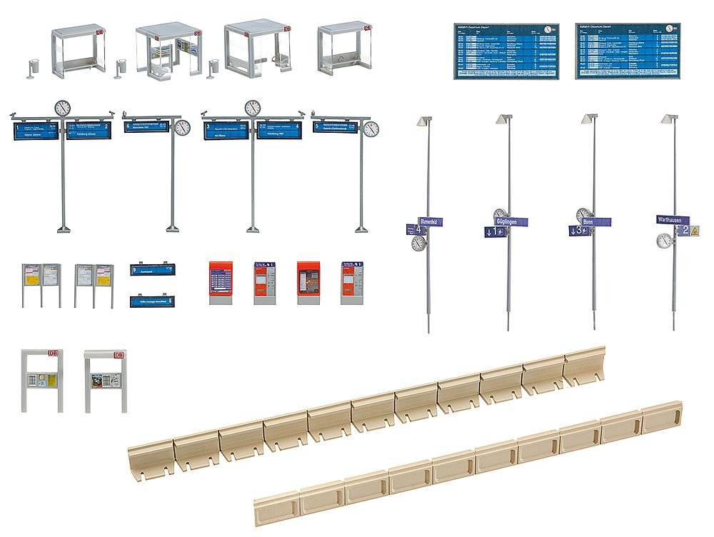 Faller 120240 Modern Waiting House with Accessories, 18.6 x 5.2 x 27.8 cm, Grey