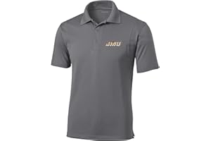 SPORT YOUR GEAR NCAA Men's Prime Athletic Logo Micro Pique Polo with Self Collar