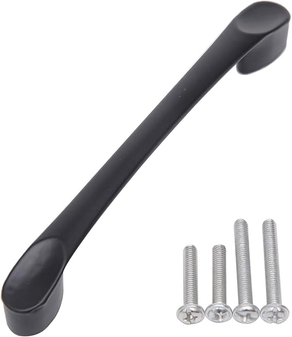 Tiradores de gabinete de cocina, color negro mate, tiradores de cajones