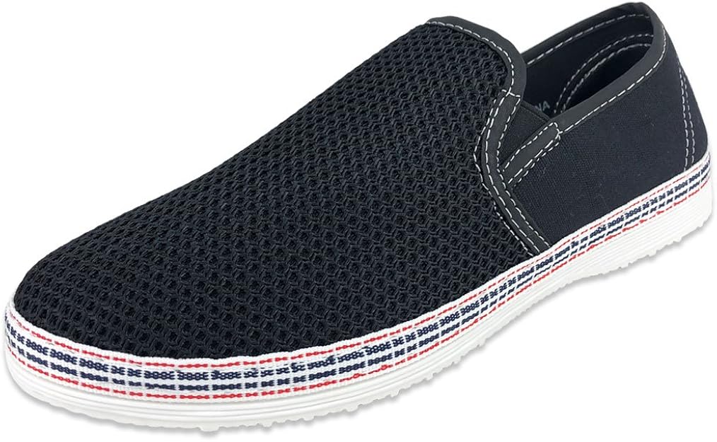 Amazon ノーブランド品 スリッポンスニーカー メンズシューズ メッシュ ジュート スニーカー