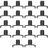 Ernst Manufacturing 3/8-Inch Dura-Pro Twist Lock Socket Clips, 15-Pack, Black - 8441