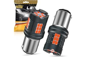 Sidaqi 1157 LED Bulb Red CANBUS Error Free 4000LM 30SMD 7528 2357 LED Built-in Load Resistor Anti Hyper Flash for LED Break Light Bulbs Tail Light Bulb 12-24V (Pack of 2)