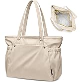 GOLF QUALITY Tote Bag for Women, 14Inch Work Bags with Zipper Computer Laptop Handbag with Compartments for Travel, Daily