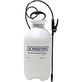 Chapin 22074 Bleach Pump Sprayer, 2‑Gallon, Lawn & Garden, Bleach‑Resistant Poly Tank, Funnel‑Top, Anti‑Clog Filter, Adjustable Cone Nozzle, 40" Hose for Cleaning, Mold & Disinfecting Applications