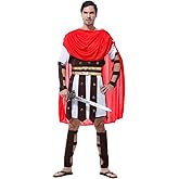 Koelcthy Roman Soldier Costume Gladiator Costume Spartan Costume For Men Role Play