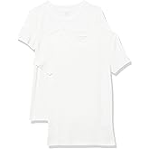 Amazon Essentials Women's Slim-Fit Short-Sleeve Crewneck T-Shirt, Pack of 2