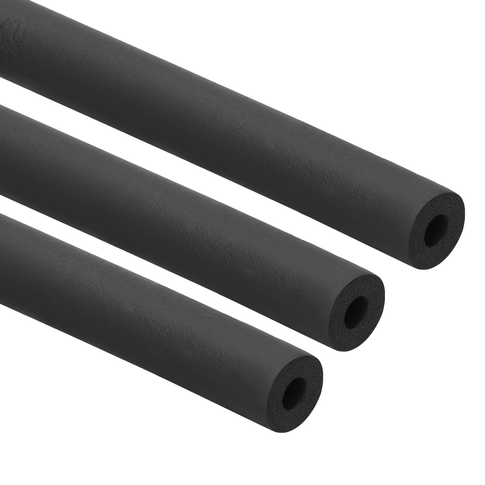 PATIKIL 1/2"(13mm) ID x 6Ft Pipe Insulation Foam Tube, 3Pcs Pipe Cover Wrap Roll Bar Padding Tubing for Handle Grip HVAC Outdoor Air Conditioner Units