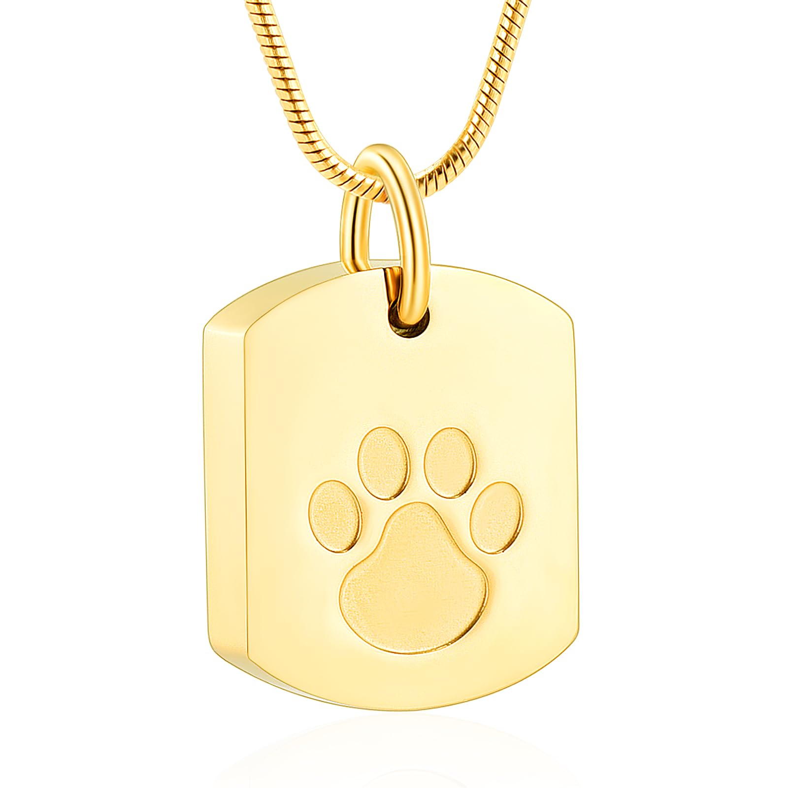 Personalized Ash Necklace for Dog - Custom Photo&Text Pet Ashes Necklace,Pet/Dog Urn Necklace for Ashes,Dog Ashes Keepsake Necklace,Pet Cremation Jewelry ash