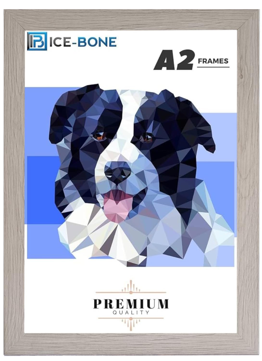 A2 Picture Frame 59.4x42CM Posters & Pictures, Large A2 Frame With Strong & Clear Acrylic Sheet, This Elegant Photo Frame is perfect for Large Pictures (Light Brown)