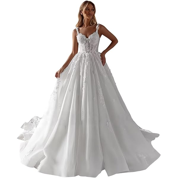 Amazon.com: A Line Tulle Birthday Dress V-Neck Backless Floor Length Formal  Dress for Women Spaghetti Straps Long Ball Gowns Blue02 : Clothing, Shoes &  Jewelry