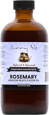 Sunny Isle Rosemary Jamaican Black Castor Oil 8oz Hair Skin Growth view 1