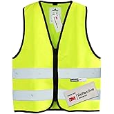 Salzmann Children's High Visibility Vest - Reflective Safety Vest with Zipper - Made with 3M Reflective Material