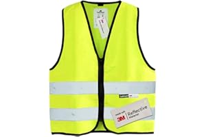 Salzmann Children's High Visibility Safety Vest with Zipper | Made with 3M Reflective Material