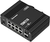 Teltonika TSW210 Industrial Ethernet Switch 8 Gigabit PoE 2 SFP DIN Rail Mount view 3