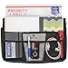 Busy Life CAR SEAT ORGANIZER - Great FRONT SEAT HOLDER For Cell Phone or Small Purse. Rigid Support Gives SEAT BACK ORGANIZER Strength - Safely Store Essentials For The Driver