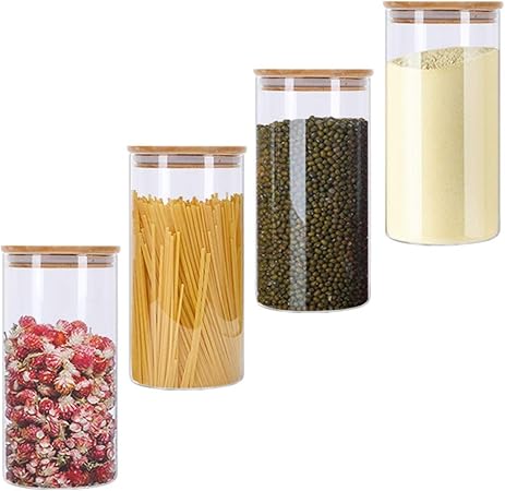 spaghetti storage jars