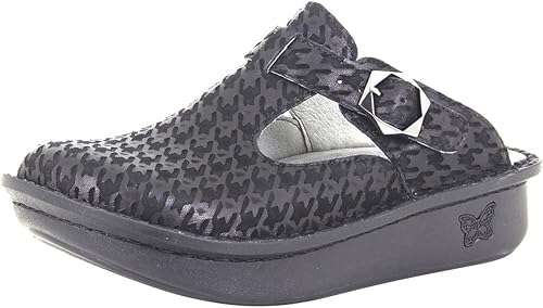 alegria black clogs
