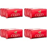 Camay Softly Scented Bath Bar Classic Soap, Pink, Ginger, 4.4 Ounce (Pack of 12)