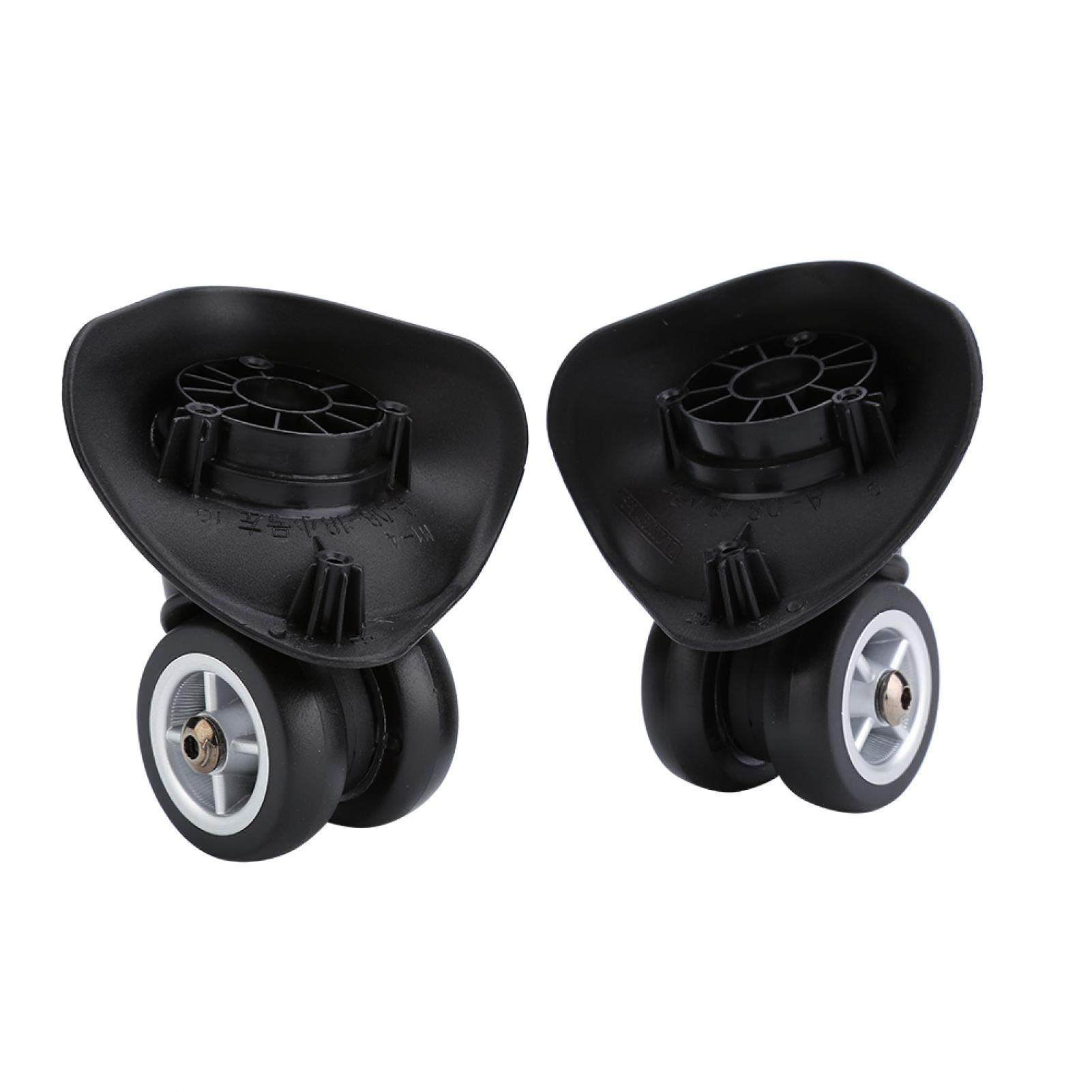 Photo 1 of Suitcase Wheel 2Pcs Universal PVC Luggage Swivel Casters Wheels Luggage Suitcase Trolley Wheels