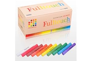 Hagoromo Fulltouch Color Chalk 1 Box [72 Pcs/10 Color Mix]