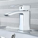 Luckyhome Basin Taps Waterfall Mono Mixer Chrome with Waste view 2