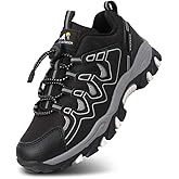 UOVO Boys Shoes Boys Sneakers Boys Tennis Running Shoes Waterproof Hiking Shoes Kids Athletic Outdoor Sneakers Slip Resistant(Little/Big Boys)