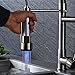 Rozin Single Hole Spring Kitchen Sink Faucet LED Light Sprayer Mixer Tap Brushed Nickel