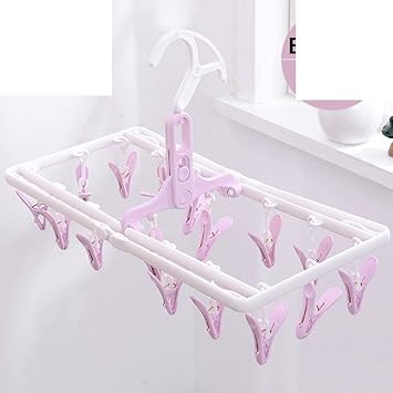 MoMo Faltende Trocknende Kleidung-Stöpsel-Klipp/Sun-Socken Kleidet in Den Plastikhosen/Säuglingswinddichtem Winddichtes Cloth