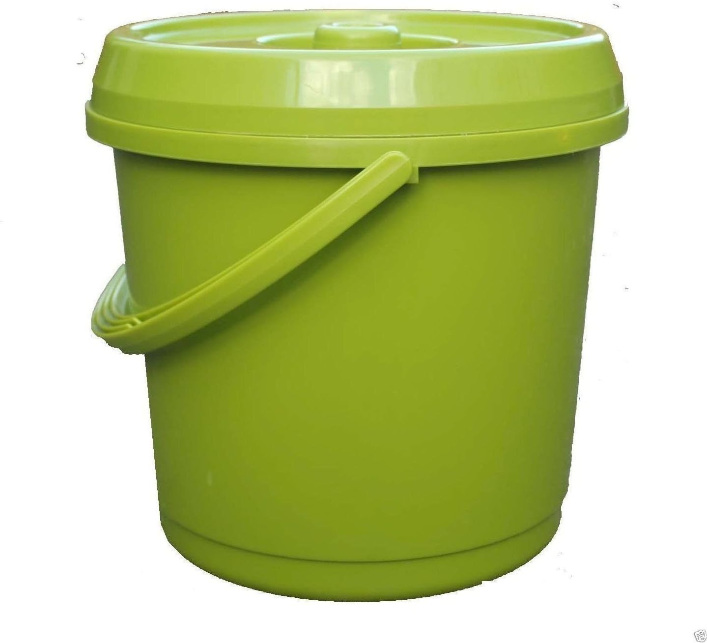 14L PLASTIC NAPPY BUCKET WITH LID AND HANDLE 3 GALLON BABY BIN STORAGE CONTAINER GREEN